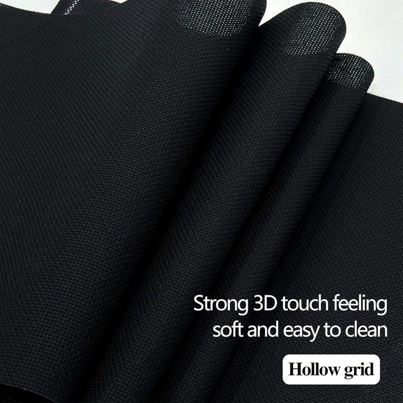 Zhenqing Aida Cloth 14 Count Cross Stitch Fabric Cross Stitch Aida Cloth for Embroidery and Needlework (Black, 30 * 39inch) - Image 5